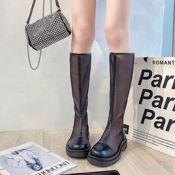boots women's high spring summer black shoes nice platform all-match breathable mesh mid-calf woman
boots women's high spring summer black shoes nice platform all-match breathable mesh mid-calf woman