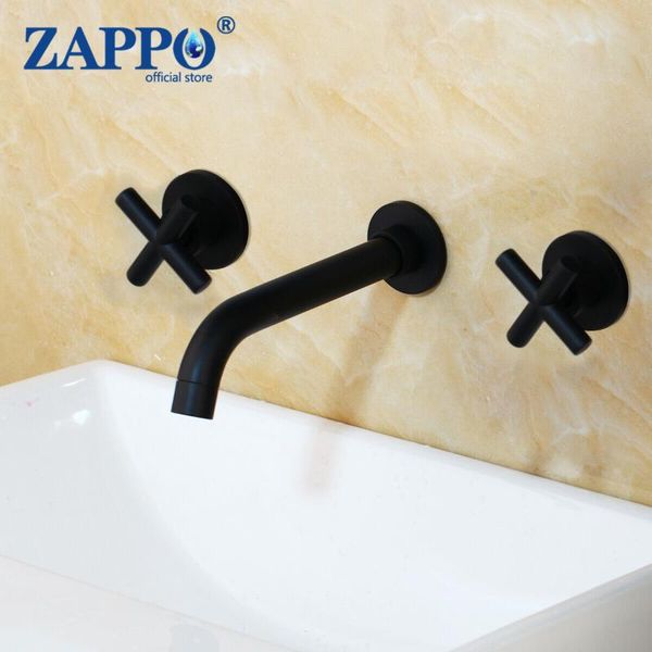 zappo wall sink basin mixer tap set bathroom spout faucet with double lever in mablack/polished gold
zappo wall sink basin mixer tap set bathroom spout faucet with double lever in mablack/polished gold