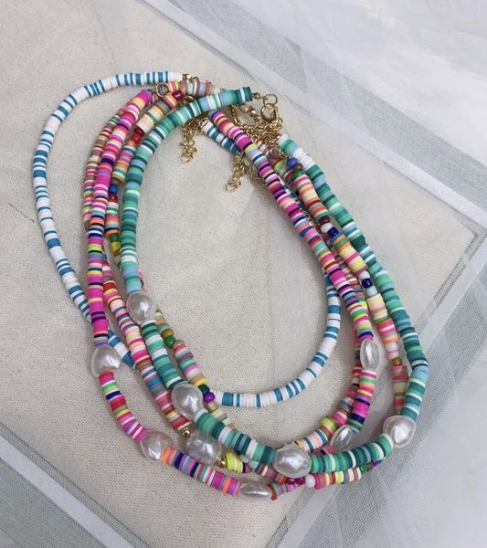 chokers colored clay necklace female bohemian beach style pearl necklaces clavicle chain jewelry wholesale, Golden;silver
chokers colored clay necklace female bohemian beach style pearl necklaces clavicle chain jewelry wholesale, Golden;silver