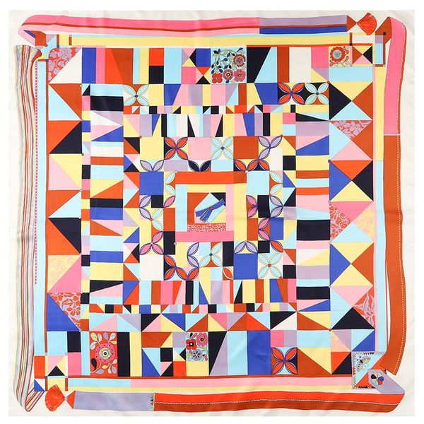 scarves 130cm geometric plaid winter square scarf twill silk for women kerchief fashion shawl ladies, Blue;gray
scarves 130cm geometric plaid winter square scarf twill silk for women kerchief fashion shawl ladies, Blue;gray