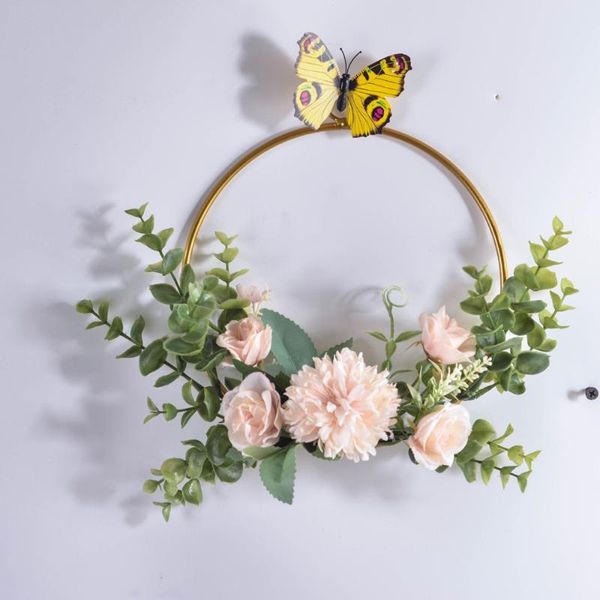 decorative flowers & wreaths cilected metal floral hoop wreath artificial hydrangea with eucalyptus wall hanging garland for wedding decorat
decorative flowers & wreaths cilected metal floral hoop wreath artificial hydrangea with eucalyptus wall hanging garland for wedding decorat