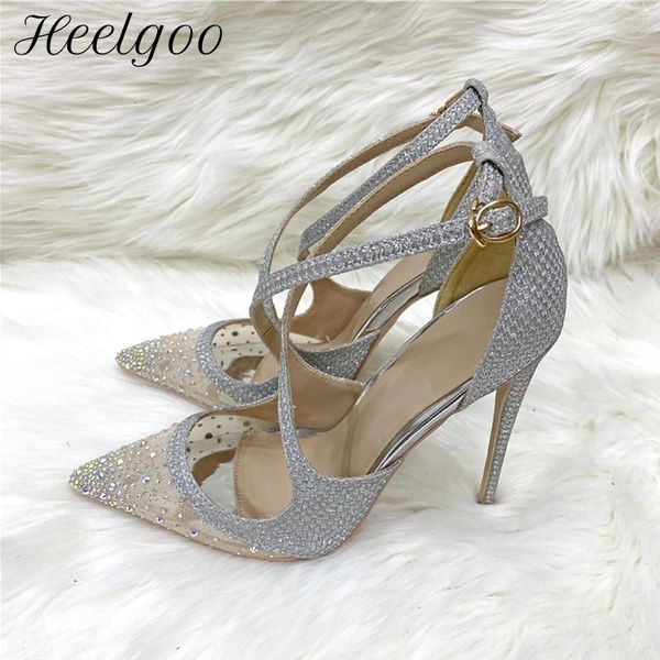 dress shoes heelgoo glitter sequined women gauze rhinestones cross strap pointy toe high heel party gorgeous stiletto pumps 8-12cm, Black
dress shoes heelgoo glitter sequined women gauze rhinestones cross strap pointy toe high heel party gorgeous stiletto pumps 8-12cm, Black