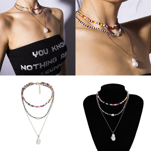 pendant necklaces personality mix necklace multi layer profiled pearl rice beads collar chain interesting fun ladies decoratioaccessories, Silver
pendant necklaces personality mix necklace multi layer profiled pearl rice beads collar chain interesting fun ladies decoratioaccessories, Silver