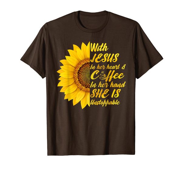 With Jesus In Her Heart And Coffee In Her Hand She Is Unstop T-Shirt, Mainly pictures
With Jesus In Her Heart And Coffee In Her Hand She Is Unstop T-Shirt, Mainly pictures