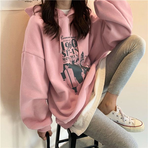 2021 new hoodies oversized print pocket hooded harajuku winter casual vintage pullovers women sweatshirts fccz, Black
2021 new hoodies oversized print pocket hooded harajuku winter casual vintage pullovers women sweatshirts fccz, Black