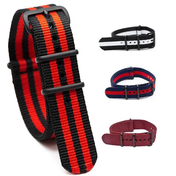 watch bands nylon woven stripes strap with black matte pin buckle for military casual band 18mm 20mm 22mm 24mm replacement bracelet, Black;brown
watch bands nylon woven stripes strap with black matte pin buckle for military casual band 18mm 20mm 22mm 24mm replacement bracelet, Black;brown