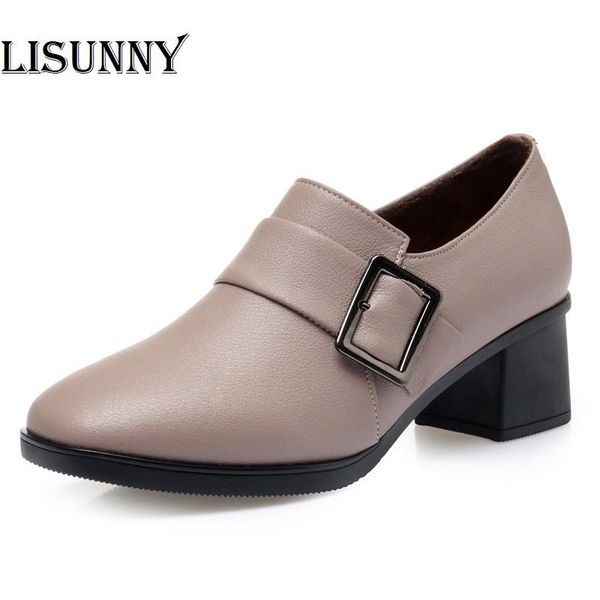 dress shoes autumn genuine leather women's fashion mid heel large size 42 43 occupational office women singles, Black
dress shoes autumn genuine leather women's fashion mid heel large size 42 43 occupational office women singles, Black