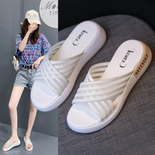 slippers outer wear sandals and women 2021summer style korean flat bottom all-match woven mesh breathable, Black
slippers outer wear sandals and women 2021summer style korean flat bottom all-match woven mesh breathable, Black