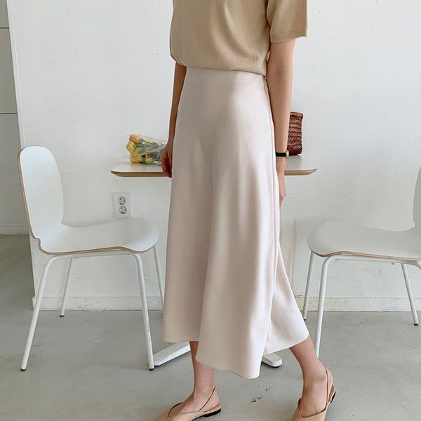 satin casual loose long womens skirts soft a line pink summer plus size high waist harajuku korean elegant v812, Black
satin casual loose long womens skirts soft a line pink summer plus size high waist harajuku korean elegant v812, Black