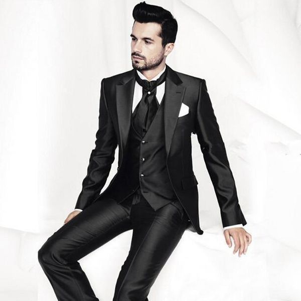 men's suits & blazers male blazer black wedding lapel suit, slim fit suit for engagement. graduate three pieces. cqk5, White;black
men's suits & blazers male blazer black wedding lapel suit, slim fit suit for engagement. graduate three pieces. cqk5, White;black