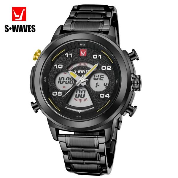 wristwatches swaves brand sports car leisure electronic dual display watch multi function waterproof black stainless steel band, Slivery;brown
wristwatches swaves brand sports car leisure electronic dual display watch multi function waterproof black stainless steel band, Slivery;brown