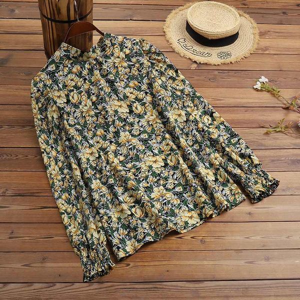 women's blouses & shirts autumn bohemian blouse vintage women elegant long puff sleeve floral printed lace up work casual shirt, White
women's blouses & shirts autumn bohemian blouse vintage women elegant long puff sleeve floral printed lace up work casual shirt, White