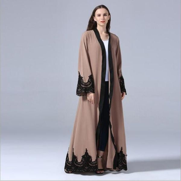 casual dresses muslim abaya lace cardigan kimono maxi dress robe gowns loose tunic worship service musulmane middle east islamic clothing qc, Black;gray
casual dresses muslim abaya lace cardigan kimono maxi dress robe gowns loose tunic worship service musulmane middle east islamic clothing qc, Black;gray