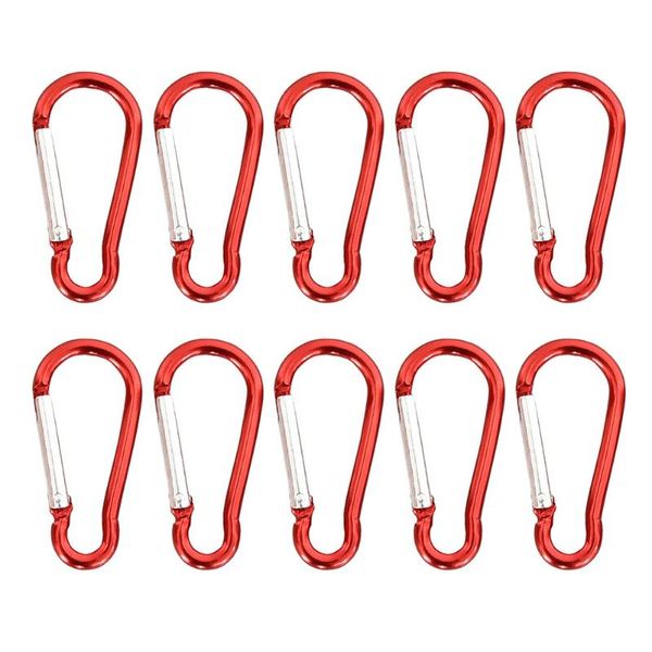 cords, slings and webbing 10 pcs d shape aluminum alloy durable carabiner clip clasp spring hook keyring buckle tent climbing safety equipme
cords, slings and webbing 10 pcs d shape aluminum alloy durable carabiner clip clasp spring hook keyring buckle tent climbing safety equipme