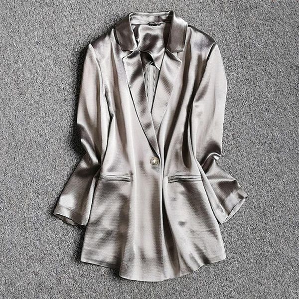 women's suits & blazers brand fashion women high-end luxury summer slim acetate blazer coat, White;black
women's suits & blazers brand fashion women high-end luxury summer slim acetate blazer coat, White;black