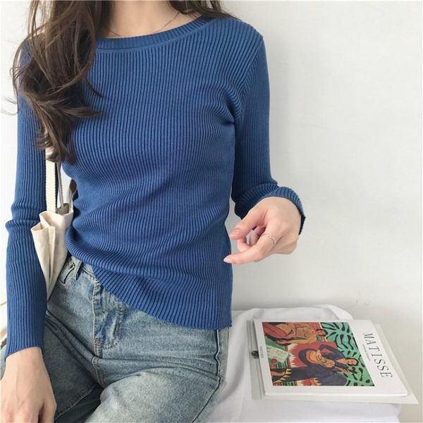 women's sweaters ailegogo 2021 autumn o-neck v-neck slim bottoming korean style candy color pullover, White;black
women's sweaters ailegogo 2021 autumn o-neck v-neck slim bottoming korean style candy color pullover, White;black