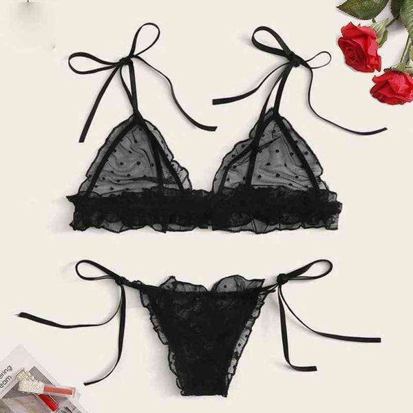 nxy set new bra set bandage bikini lingerie cute dot mesh sheer women' underwear three-point suit 1211, Red;black
nxy set new bra set bandage bikini lingerie cute dot mesh sheer women' underwear three-point suit 1211, Red;black
