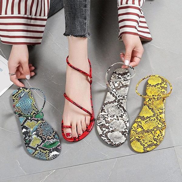summer sandals women fashion clip toe snakeskin pattern flat casual sandals ankle strap plus size female footwear 2021, Black
summer sandals women fashion clip toe snakeskin pattern flat casual sandals ankle strap plus size female footwear 2021, Black