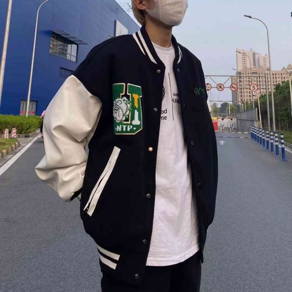 women's jackets baseball uniform street hip-hop bulldog embroidery loose jacket female harajuku spring and autumn plus size zqm9, Black;brown
women's jackets baseball uniform street hip-hop bulldog embroidery loose jacket female harajuku spring and autumn plus size zqm9, Black;brown