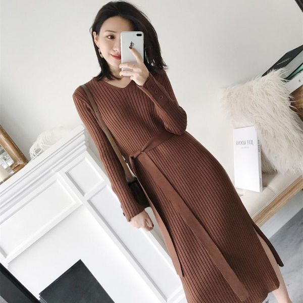 casual dresses long-sleeved knitted dress mid-length autumn and winter long skirt women 2021 korean style slim base rm*, Black;gray
casual dresses long-sleeved knitted dress mid-length autumn and winter long skirt women 2021 korean style slim base rm*, Black;gray
