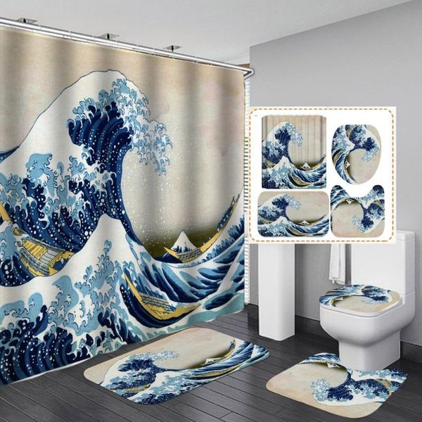 shower curtains blue waves curtain japanese style fashion with non slip rug mat bathroom waterproof polyester home decor 180x180
shower curtains blue waves curtain japanese style fashion with non slip rug mat bathroom waterproof polyester home decor 180x180