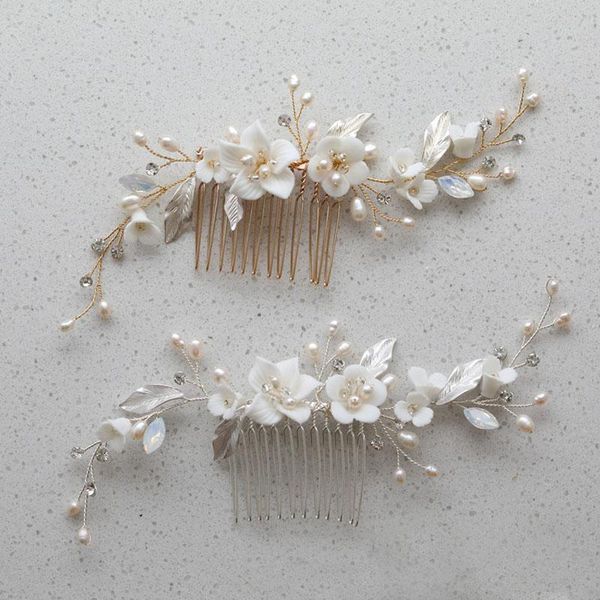 hair clips & barrettes slbridal handmade alloy leaf opal crystal ceram flower freshwater pearls bridal comb wedding accessories women jewelr, Golden;silver
hair clips & barrettes slbridal handmade alloy leaf opal crystal ceram flower freshwater pearls bridal comb wedding accessories women jewelr, Golden;silver