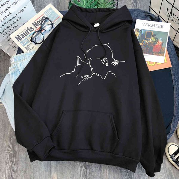 men's cat and print hoodi, women's and men's loose long sve hoodi, vintage punk hoodi, hip hop hoodi, Black
men's cat and print hoodi, women's and men's loose long sve hoodi, vintage punk hoodi, hip hop hoodi, Black