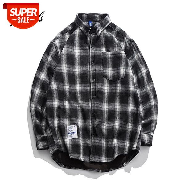 New Japanese Style Fashion Brand Bump Color Plaid Thicken Fleece Men's Shirts Hip Hop Autumn Casual Vintage Plaid Male Shirts #sU1Y, White;black
New Japanese Style Fashion Brand Bump Color Plaid Thicken Fleece Men's Shirts Hip Hop Autumn Casual Vintage Plaid Male Shirts #sU1Y, White;black