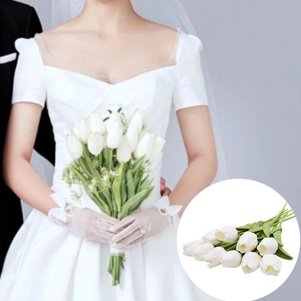 decorative flowers & wreaths 10pcs artificial tulip bouquet wedding decoration floral home furnishing living room arrangement
decorative flowers & wreaths 10pcs artificial tulip bouquet wedding decoration floral home furnishing living room arrangement