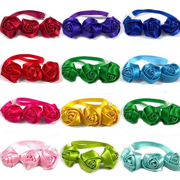 dog apparel 50/100pcs colorful pet bow ties collars rose flowers neckties collar puppy cat grooming products pets accessories
dog apparel 50/100pcs colorful pet bow ties collars rose flowers neckties collar puppy cat grooming products pets accessories