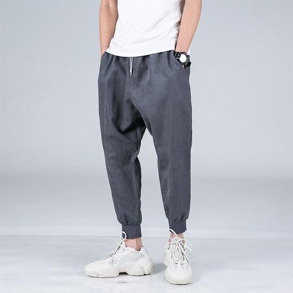 men's pants japanese retro legged harlem fashion brand casual necked small leg sports 2021, Black
men's pants japanese retro legged harlem fashion brand casual necked small leg sports 2021, Black