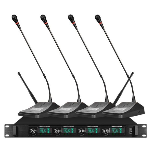 professional wireless microphone system, four conference microphones wireless for large and small conference rooms school church
professional wireless microphone system, four conference microphones wireless for large and small conference rooms school church