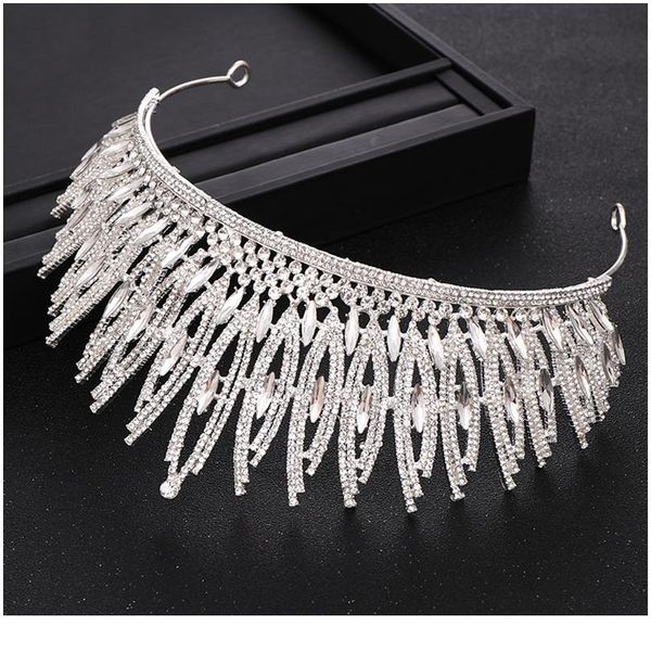 trendy silver color rhinestone crystal wedding big crown queen bridal tiara women beauty pageant bridal hair accessories jllgbf
trendy silver color rhinestone crystal wedding big crown queen bridal tiara women beauty pageant bridal hair accessories jllgbf