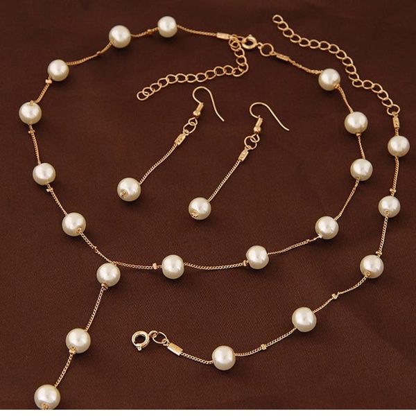 earrings & necklace simulated pearl fashion jewelry set for women girl wedding statement and bracelet party jewellery 2021, Silver
earrings & necklace simulated pearl fashion jewelry set for women girl wedding statement and bracelet party jewellery 2021, Silver