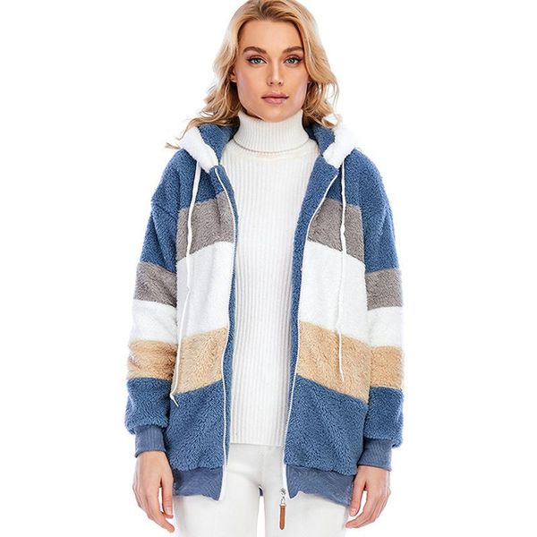 women's fur & faux autumn winter hooded fuzzy coat women loose plus size 5xl jacket patchwork zipper warm jackets clothes, Black
women's fur & faux autumn winter hooded fuzzy coat women loose plus size 5xl jacket patchwork zipper warm jackets clothes, Black