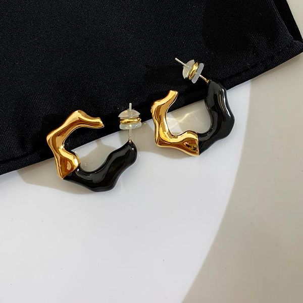 hoop & huggie flashbuy simple irregular geometric enamel earrings for women vintage black white metal earring fashion jewelry, Golden;silver
hoop & huggie flashbuy simple irregular geometric enamel earrings for women vintage black white metal earring fashion jewelry, Golden;silver