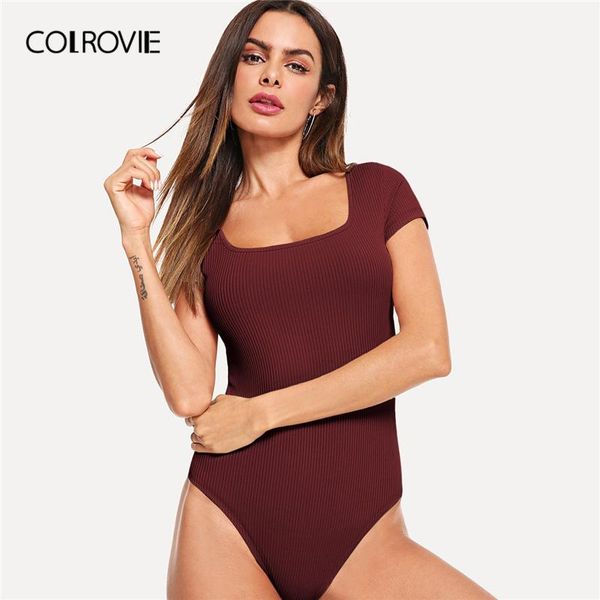 women's jumpsuits & rompers colrovie burgundy square neck rib knit casual bodysuit women 2021 summer black cap sleeve elegant skinny of, Black;white
women's jumpsuits & rompers colrovie burgundy square neck rib knit casual bodysuit women 2021 summer black cap sleeve elegant skinny of, Black;white