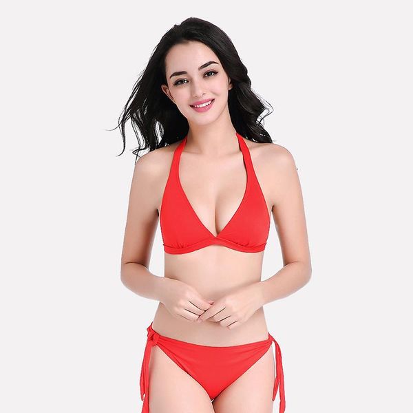 2 pcs new bikini swimsuit halter swimsuit suit red good luck push-up suit beach brazilian swimwear yoga
2 pcs new bikini swimsuit halter swimsuit suit red good luck push-up suit beach brazilian swimwear yoga