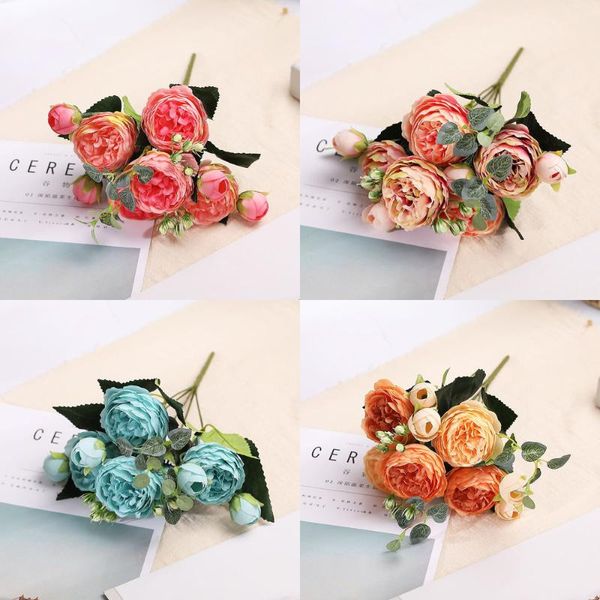 decorative flowers & wreaths 30cm artificial decoration rose peony silk small bouquet flores party spring wedding mariage fake flower
decorative flowers & wreaths 30cm artificial decoration rose peony silk small bouquet flores party spring wedding mariage fake flower