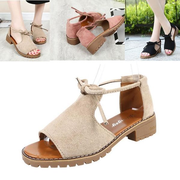 sandals summer classic daily casual women fish mouth strap solid color roman style low-heeled soft-soled student, Black
sandals summer classic daily casual women fish mouth strap solid color roman style low-heeled soft-soled student, Black