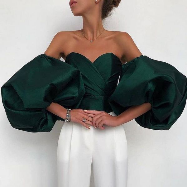 women's blouses & shirts women off shoulder blouse crop club party backless lantern sleeve night big size fashion bluas date, White
women's blouses & shirts women off shoulder blouse crop club party backless lantern sleeve night big size fashion bluas date, White