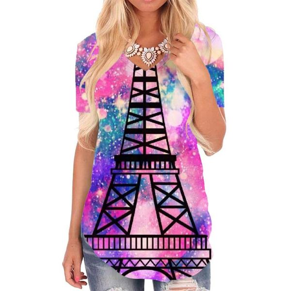 women's t-shirt giyu brand colorful women tower of paris tshirts printed graffiti t-shirts 3d pigment v-neck tshirt womens clothing, White
women's t-shirt giyu brand colorful women tower of paris tshirts printed graffiti t-shirts 3d pigment v-neck tshirt womens clothing, White