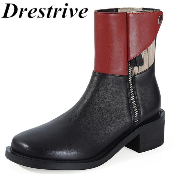 boots drestrive cow leather women ankle low heels round toe zipper patchwork thick heel 2021 winter shoes woman black
boots drestrive cow leather women ankle low heels round toe zipper patchwork thick heel 2021 winter shoes woman black