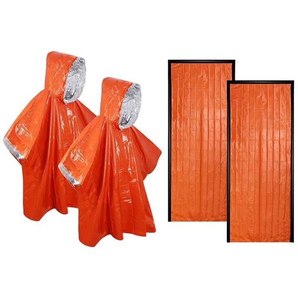 emergency survival sleeping bag and poncho, waterproof lightweight thermal blanket for camping hiking outdoor adventure
emergency survival sleeping bag and poncho, waterproof lightweight thermal blanket for camping hiking outdoor adventure