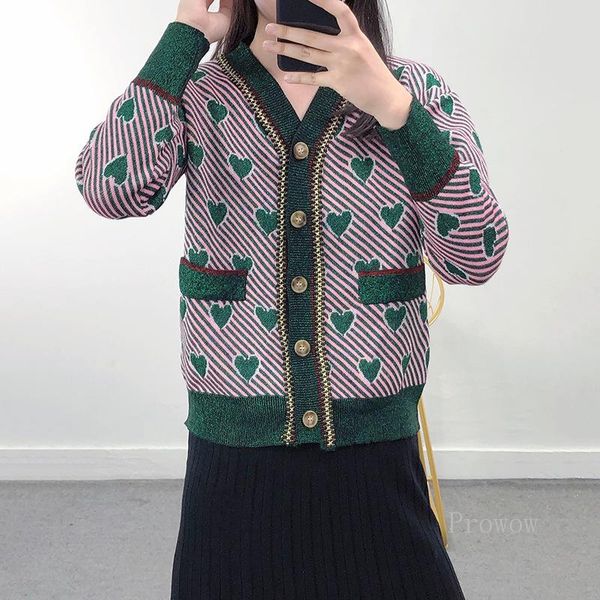 women's knits & tees contrast striped love heart jacquard knitted cardigan women 2021 autumn sweater v neck jacket retro clothes, White
women's knits & tees contrast striped love heart jacquard knitted cardigan women 2021 autumn sweater v neck jacket retro clothes, White