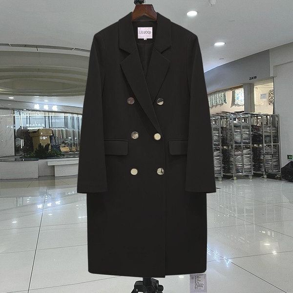 women's suits & blazers spring and autumn mid-length black windbreaker coat british style suit jacket female solid color professional w, White;black
women's suits & blazers spring and autumn mid-length black windbreaker coat british style suit jacket female solid color professional w, White;black