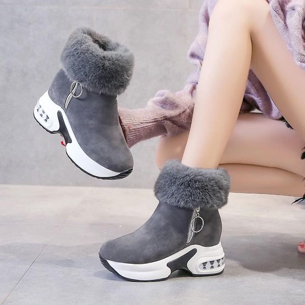boots women ankle boot warm plush winter shoes for woman high heels ladies snow height increasing, Black
boots women ankle boot warm plush winter shoes for woman high heels ladies snow height increasing, Black