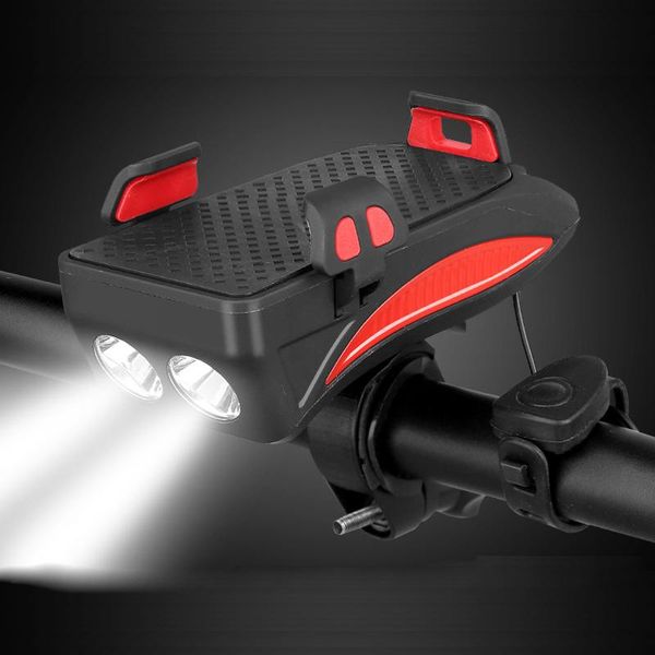 bike lights 4 in 1 front light lamp bicycle usb rechargeable power banks cycling phone stand horn multifunction mtb 
bike lights 4 in 1 front light lamp bicycle usb rechargeable power banks cycling phone stand horn multifunction mtb