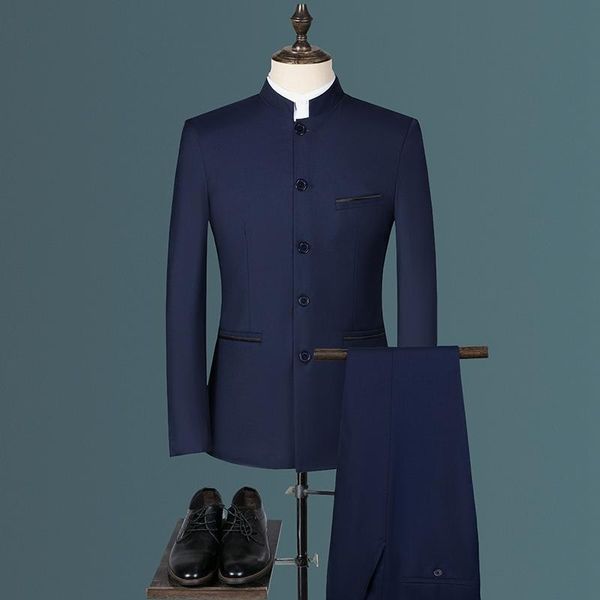men's suits & blazers (blazer+pants) traditional chinese tang suit for men jacket coat year spring festival tunic zhongshan mao pockets, White;black
men's suits & blazers (blazer+pants) traditional chinese tang suit for men jacket coat year spring festival tunic zhongshan mao pockets, White;black