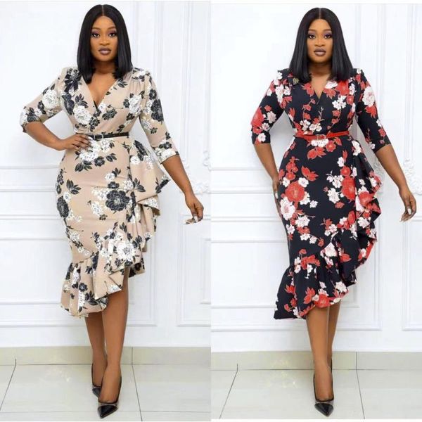 casual dresses ladies dress spring and autumn unique design large size print ruffle irregular elegant formal evening party vestidos, Black;gray
casual dresses ladies dress spring and autumn unique design large size print ruffle irregular elegant formal evening party vestidos, Black;gray